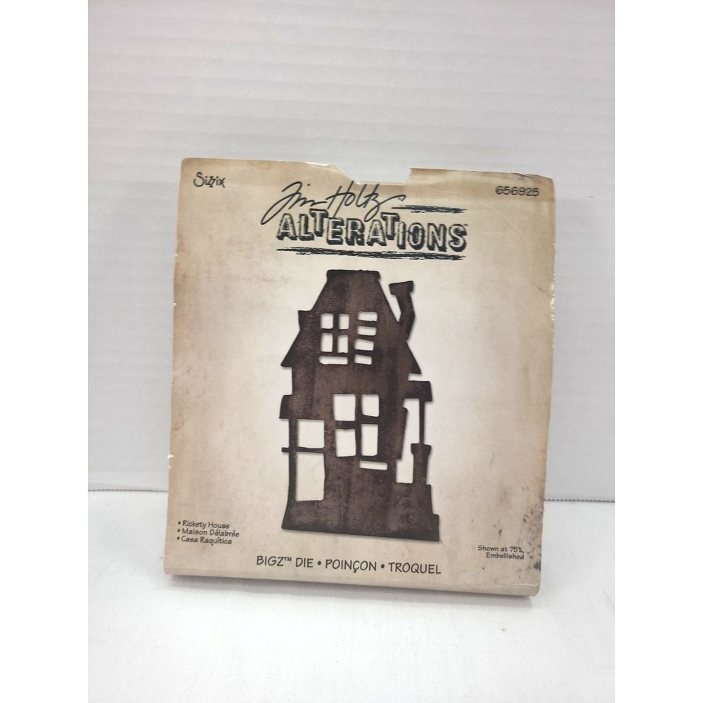 Sizzix Bigz Die Tim Holtz Alterations Rickety House 656925 scrapbook Supplies
